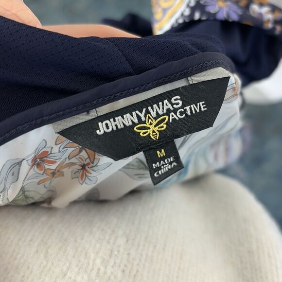 Johnny Was Multi Print Nylon Zip Jacket with Hood - Picture 5 of 6